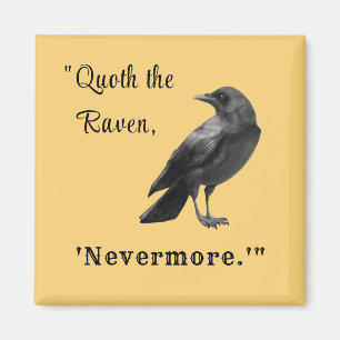 "Quoth the Raven ..." Gepersonaliseerd Autumn Magn Magneet