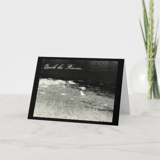 "Quoth the Raven" Halloween Card Kaart (Voorkant)