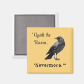 "Quoth the Raven ..." Magnet d'automne personnalis (Recto/Verso)