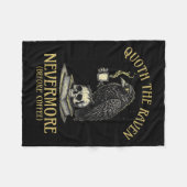 Quoth The Raven Nevermore Before Coffee Funny Quot Fleece Deken (Voorkant (Horizontaal))