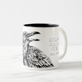 "Quoth the Raven, "Nevermore"; Tweekleurige Koffiemok (Voorkant rechts)