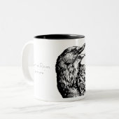 "Quoth the Raven, "Nevermore"; Tweekleurige Koffiemok (Voorkant links)