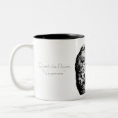 "Quoth the Raven, "Nevermore"; Tweekleurige Koffiemok (Links)