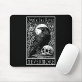 Quoth the Raven - Nooit meer - Edgar Allan Poe Muismat (Met muis)