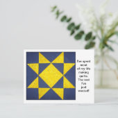 Quottes Briefkaart blokkeren (Staand voorkant)