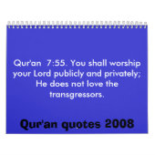 Qur'an cite le calendrier (Protection)