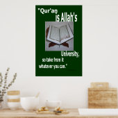Quran is het universitaire Poster van Allah (Keuken)