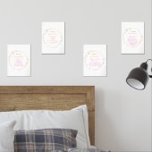 Quranic Wall Art Set - Floral Arabic Calligraphy (Chambre à coucher)