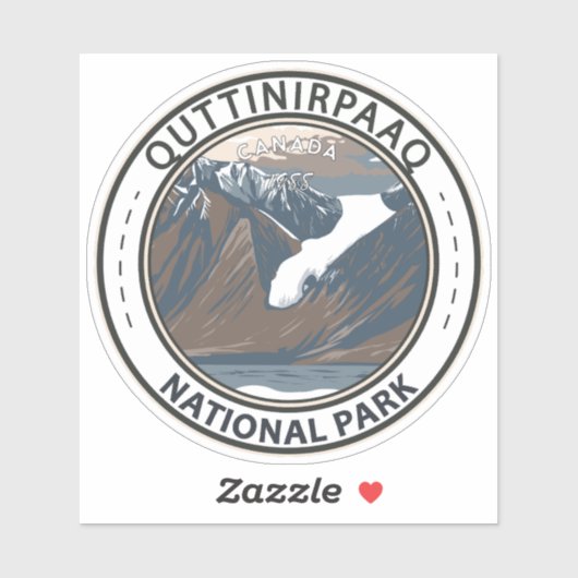 Quttinirpaaq National Park Canda Travel  Sticker (Vel)