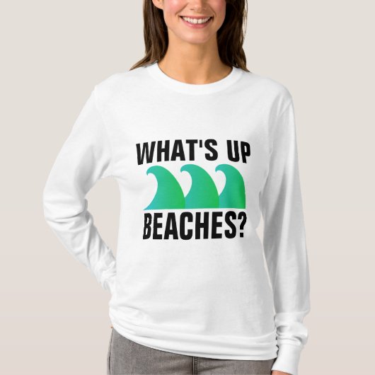 QU'Y A-T-IL DE PLAGES ? T-shirts amusants (Devant)