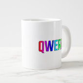 QWERTY EXTRA GROTE BEKER (Voorkant rechts)
