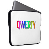 QWERTY LAPTOP SLEEVE (Voorkant Rechts)
