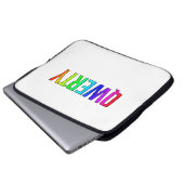QWERTY LAPTOP SLEEVE (Voorkant onderkant)