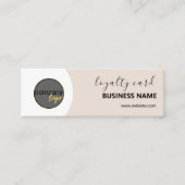 QYSTER BLACK BUSINESS LOGO 7 CARTE DE LOYAUTÉ (Devant)