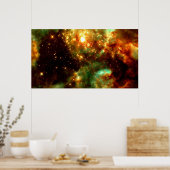 R136 - Een cluster van passieve sterren in Doradus Poster (Keuken)