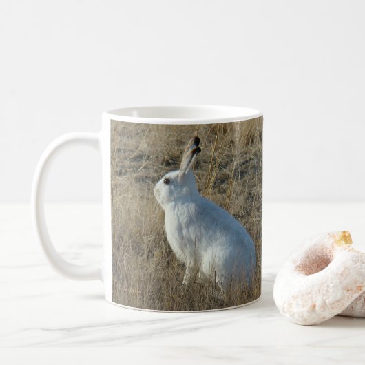 R25 Snowshoe Hare Koffiemok (Met donut)