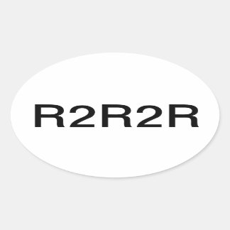 R2R-sticker Ovale Sticker