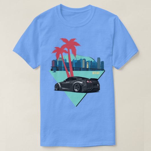 R35 GTR Skyline Miami JDM Tuning T-shirt (Design voorkant)