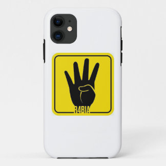 R4BIA, free Egypt, Stop Killing Inocents iPhone 11 Hoesje