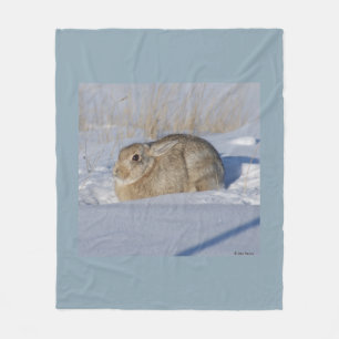 R5 Cottontail Konijn in Sneeuw Fleece Deken