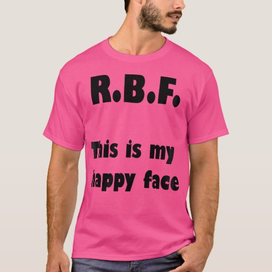 R.B.F. Voici Mon Happy Tshirt Visage (Devant)