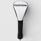 R. BLUE Piping Custom Golf Driver Headcover Blank (Voorkant)
