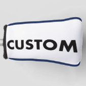 R. BLUE Piping Custom Golf Putter Headcover Blank (Voorkant)