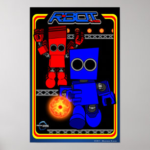 R-Bot VS. Poster Retro Game