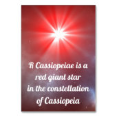 R Cassiopeiae Kaart (Achterkant)