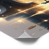 R est pour Corbeau – Affiche de lettre d'alphabet  (Coin)