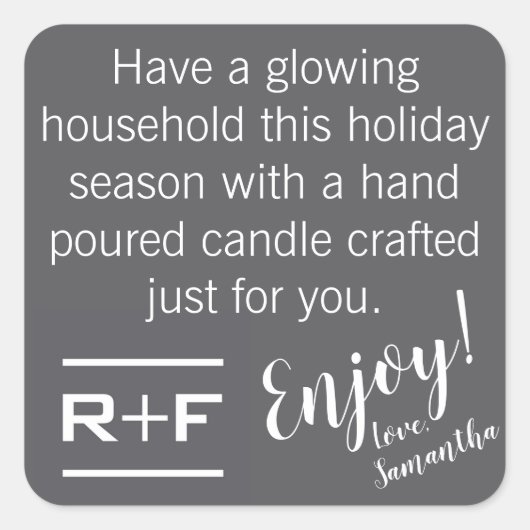 R+F Gift Sticker (Voorkant)