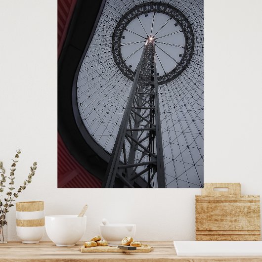 R F Tent Support Ring - Spokane Washington Poster (Keuken)