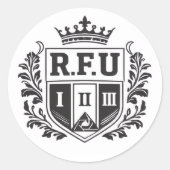 R.F.U Crown Crest Sticker (Devant)