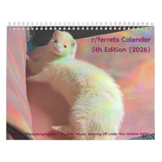 r/ferrets Calendar 5th Edition (2026) Kalender