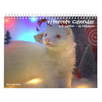 r/ferrets Calendrier 3.5 Edition (2025) Tous les j