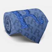 R - Het Falck Alfabet (blauw) Stropdas (Opgerold)