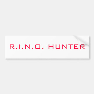 R.I.N.O. JAGER BUMPERSTICKER