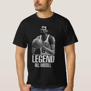 R.I.P Basketball Boston Bill Russell T-shirt