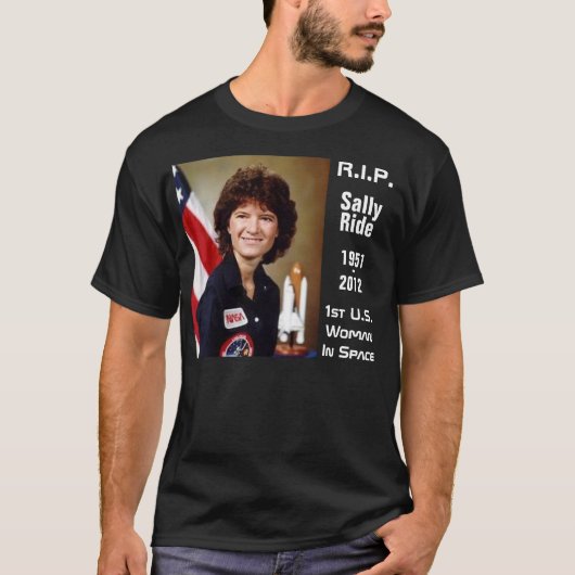 R.I.P. Sally Ride Shirt (Voorkant)
