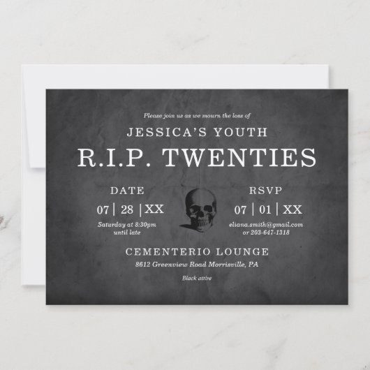 R.I.P. Twenties Kaart (Voorkant)