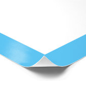 R is voor het Poster Blauwe foto van Naam Perfect Poster (Hoek)