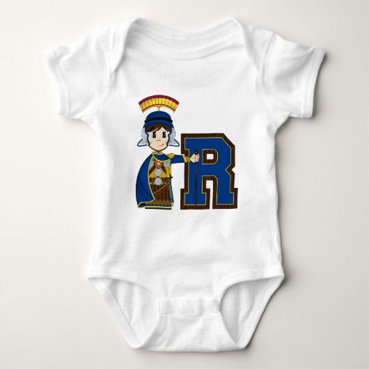R is voor Roman Soldier Romper (Voorkant)