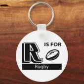 R is voor Rugby Sleutelhanger (Voorkant)