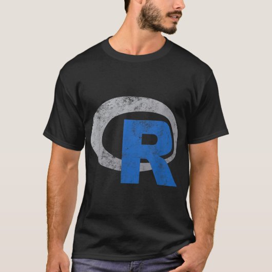 R Logo Programmering  Data Science Statistieken T-shirt (Voorkant)