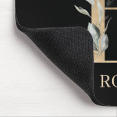 R Monogram Floral Aangepast Muismat (Hoek)