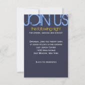 R Monogram Initiaal Bar bat Mitzvah Party Kaart (Voorkant)