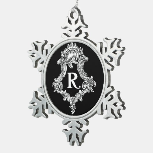 R Monogram Initiaal Ornament (Rechts)