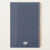 R Monogramme Floral Planificateur personnalisé (Dos)