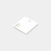 R Monogramme Floral Post-it Notes (Incliné)