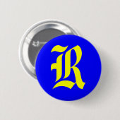 R - OUD ENGELS RONDE BUTTON 5,7 CM (Voorkant /achterkant)